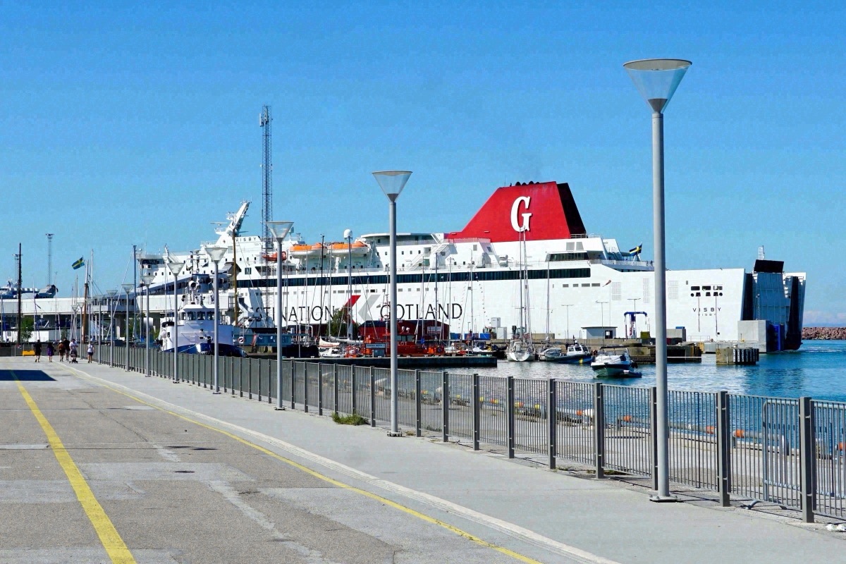 Fährhafen von Visby auf Gotland